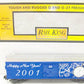 MTH 30-74017 O Gauge 2001 New Year's Box Car LN/Box