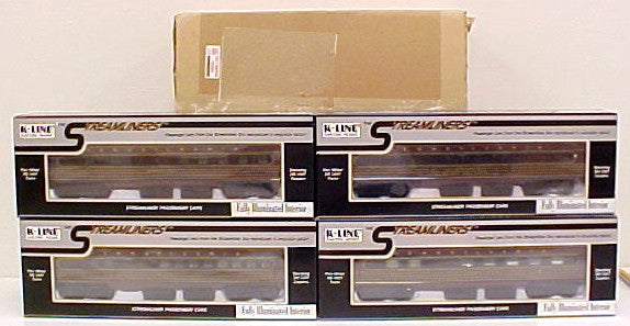 K-Line K4580E O Pennsylvania Streamliner Passenger Cars (Set of 4) NIB