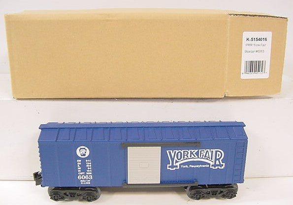 K-Line K5154016 O-27 Pennsylvania York Fair Boxcar #6063