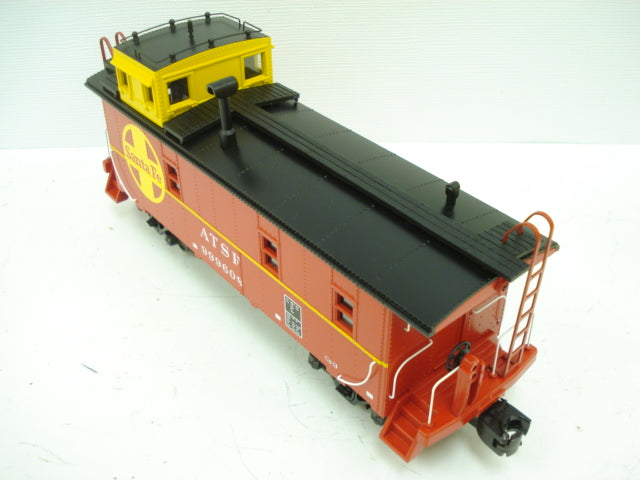 MTH 30-77163 O Santa Fe RailKing Offset Steel Caboose Car #999608