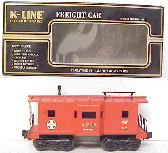 K-Line K614-1051 Atchison Topeka & Santa Fe Bay Window Caboose LN/Box
