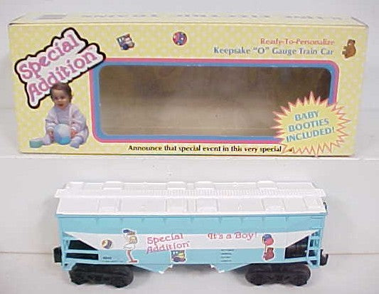 K-Line K6242 O Scale It's a Boy Hopper W/Booties Box Car