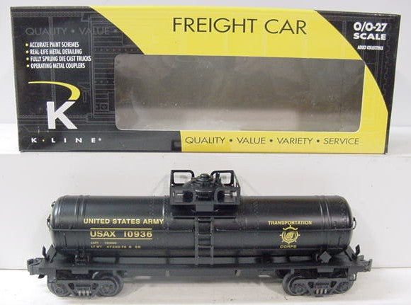 K-Line K632-8025 O Gauge US Army Tank Car #10936 LN/Box