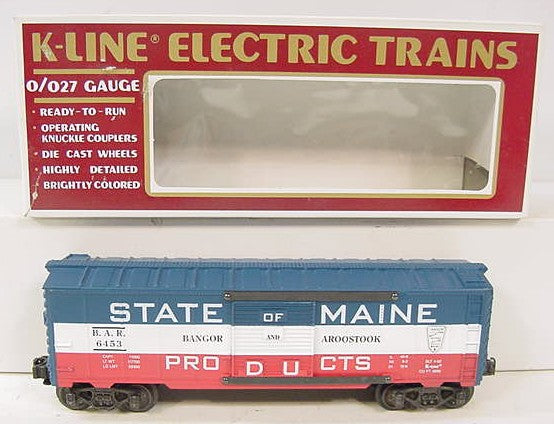 K-Line K6453 O Bangor & Aroostook Classic Boxcar #6453
