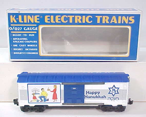 K-Line K649401 O Gauge Happy Hanukkah 1994 Boxcar