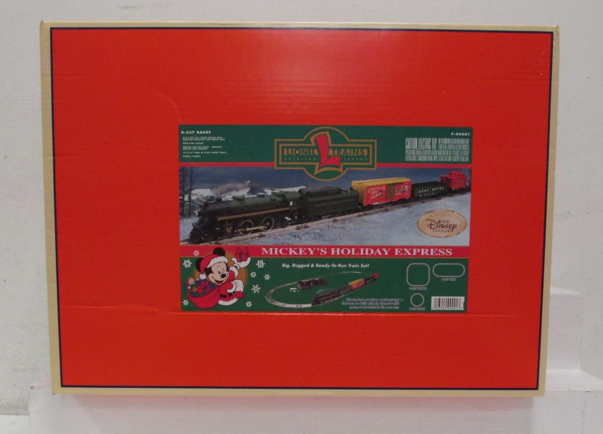 Lionel 7-99001 O Gauge Mickey's Holiday Express Steam Train Set LN/Box