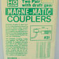 Kadee 31 HO Scale Magne-Matic Couplers Two Pair - with Draft Gear Kit