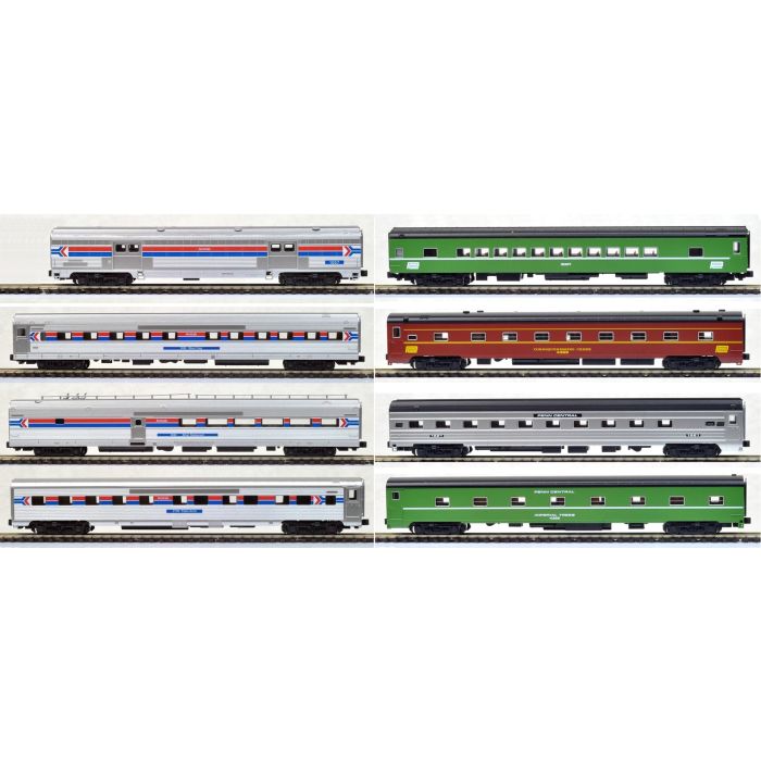 Kato 106-1971 N Amtrak Rainbow Era Coach Set (Set of 8) LN/Box