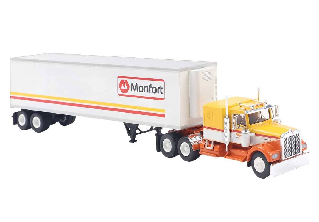 Brekina Automodelle 86257 HO Kenworth W900 Tractor w/Sleeper - Monfort