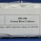 Keystone Locomotive 106 HO Scale Grasse River Caboose Model Kit With Trucks