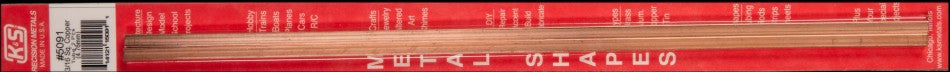 K&S 5091 3/16 x 12 Square Copper Tube (Pack of 2)