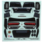 Kyosho 39215LW Fazer Audi R8 LMS 2015 Touring Car 200mm Clear Body Set