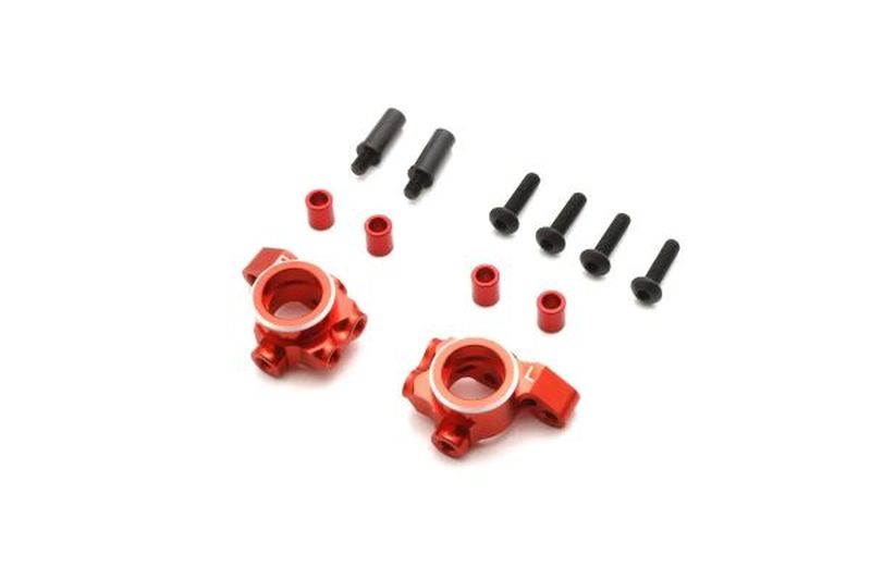 Kyosho FAW306 Fazer FZD2 Red Aluminum Front Steering Knuckles (Pack of 2)