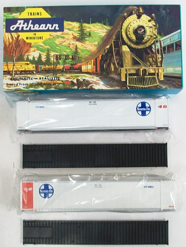 Athearn 5706 HO Scale Santa Fe 48 Ft Container Kit (Pack of 2)