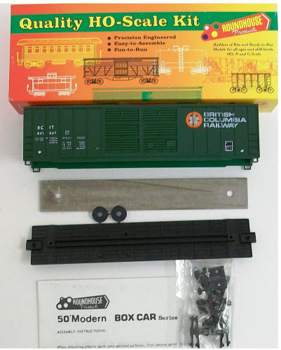Roundhouse 1993 BC Railway #841867 50' Boxcar Kit