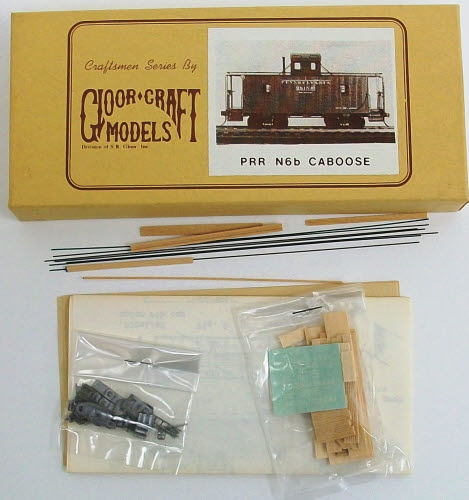 Gloor Craft 102 N Scale PRR N6b Caboose Kit