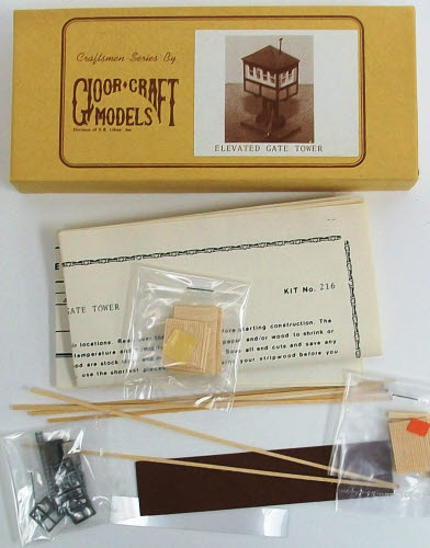 Gloor Craft 216 N Scale Elevated Gate Tower Kit
