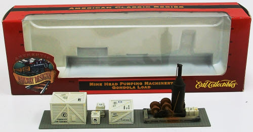Ertl 4159 HO Scale Mine Head Pumping Machinery Gondola Load