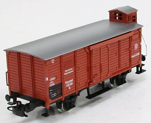 Marklin 4695 HO Scale Deutsche Reichsbahn Boxcar w/ Brakeman's Cabin #141168 LN/Box