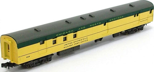 Atlas 2642 N Scale C&NW 85' Illuminated Baggage Car #332 LN/Box