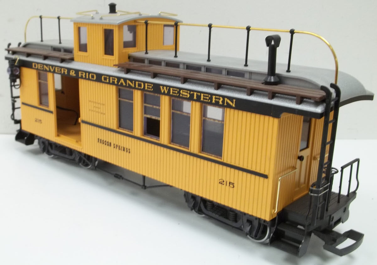 LGB 40755 G Gauge D&RGW Combine Car #215 - Metal Wheels LN/Box