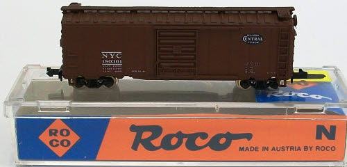Roco 28500 N Scale NYC 40' Boxcar#180361 LN/Box