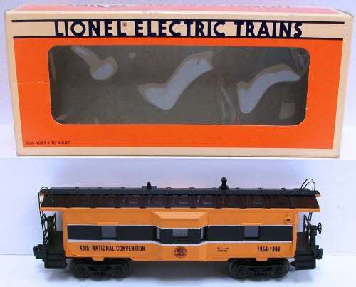 Lionel 6-52036 O Gauge TCA 40th National Convention Bay Window Caboose 1954-1994 LN/Box