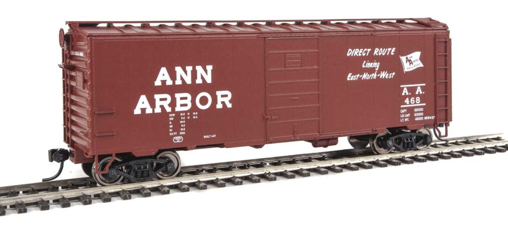Walthers 910-1420 HO Ann Arbor 40' PS-1 Boxcar RTR #468