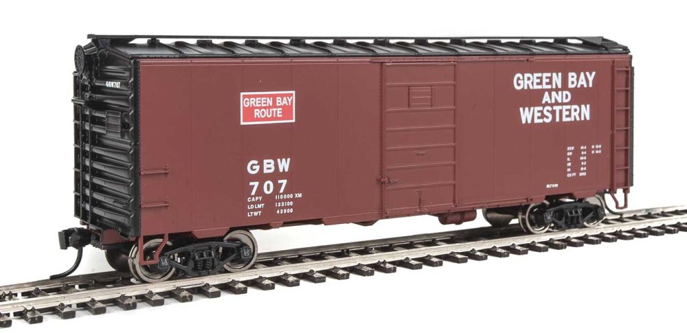 Walthers 910-1424 HO Green Bay & Western 40' PS-1 Boxcar RTR #707
