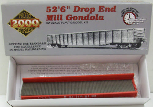 Proto 2000 23740 HO CB&Q Drop End Mill Gondola #82008