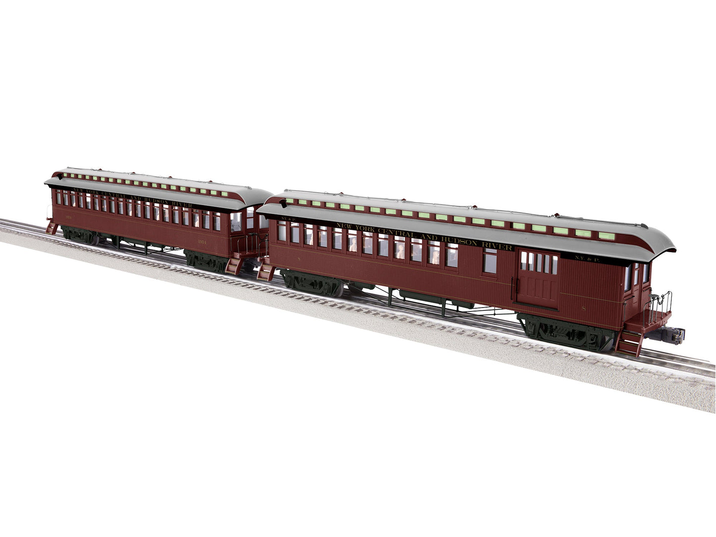Lionel 2227440 O New York Central Wood Combine/Coach Car (Set of 2) LN/Box
