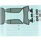 Losi LOS210041 1:16 1970 Chevelle Mini Drag Clear Body Set