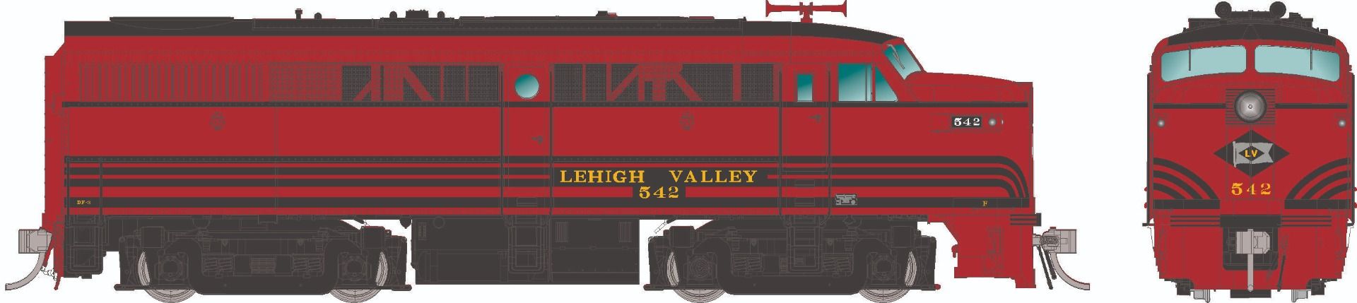 Rapido Trains 037549 HO LV ALCo FA-1 Diesel Locomotive DC/DCC/Sound #546