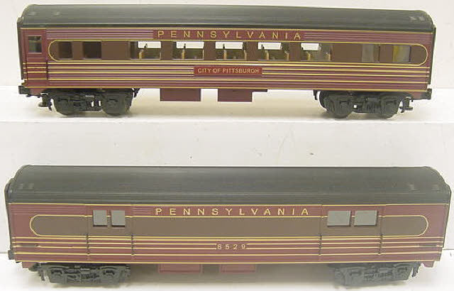 Lionel 6-39065 Pennsylvania Streamliner Passenger Car 4-Pack VG/Box