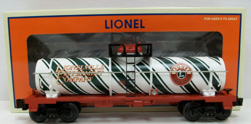 Lionel 6-36108 O Gauge Candy Cane Single Dome Tank Car LN/Box
