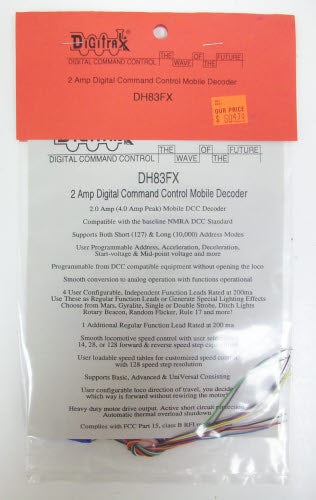 Digitrax DH83FX 2 Amp Digital Command Mobile Decoder