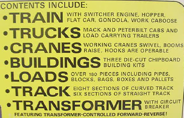 Lionel 6-1761 Trains n'' Truckin Cargo King Set LN/Box