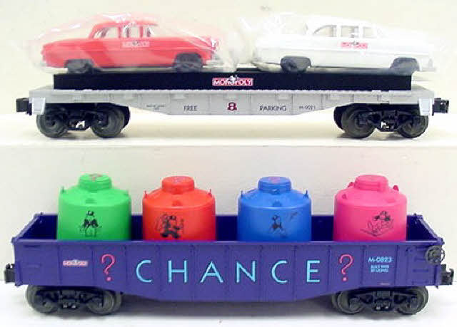 Lionel 6-52181 O Gauge Monopoly Set Two Freight Car 4-Pack LN/Box