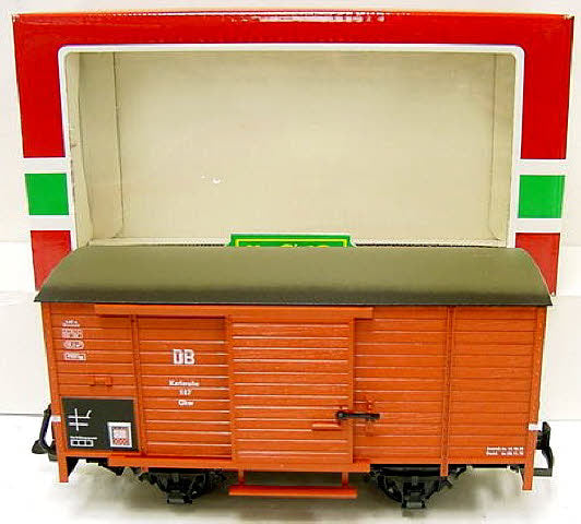 LGB 4035 G Deutsche Bahn Boxcar w/Plastic Wheels #187 LN/Box
