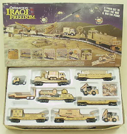 K-Line k1308 O Gauge Operation Iraqi Freedom Diesel Freight Train Set LN/Box