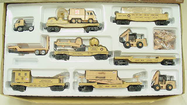 K-Line k1308 O Gauge Operation Iraqi Freedom Diesel Freight Train Set LN/Box