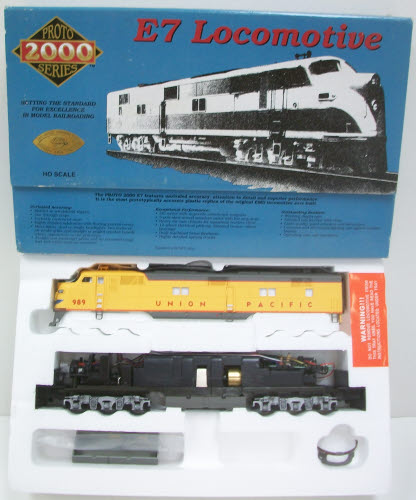 Proto 2000 21089 HO Scale Union Pacific E7 Diesel Locomotive W/ Mars Light #989 LN/Box