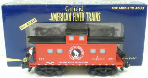 American Flyer 6-49017 S Gauge Great Northern Animated Caboose