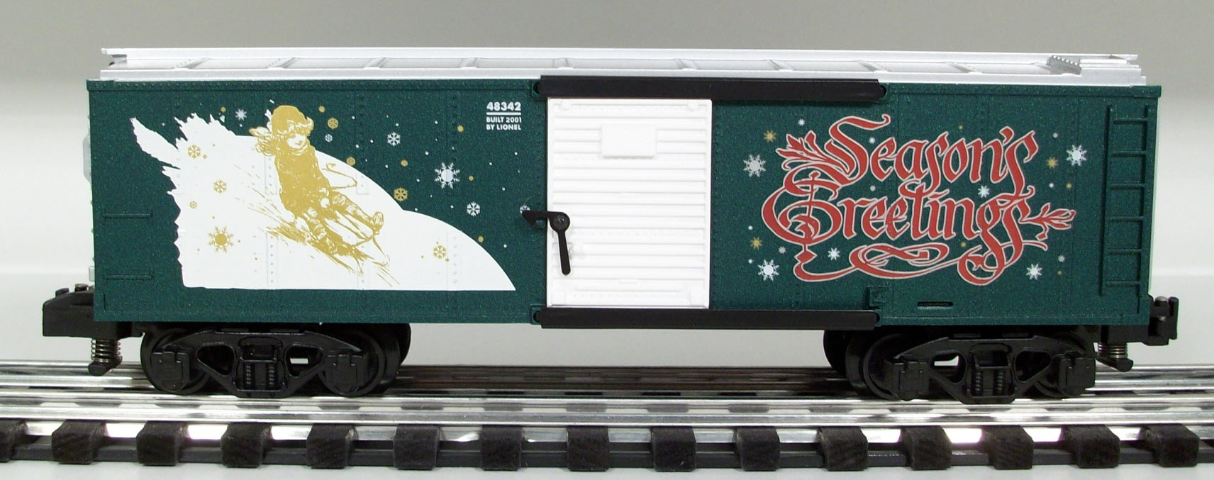 American Flyer 6-48342 S Gauge 2001 Christmas Boxcar LN/Box