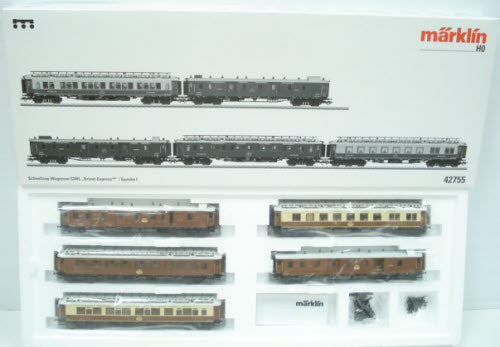 Marklin 42755 HO Scale Orient Express 5-Car Passenger Set NIB