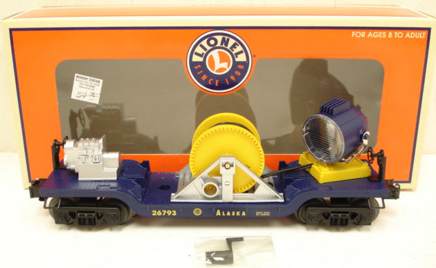 Lionel 6-26793 O Alaska Illuminated Searchlight Car LN/Box