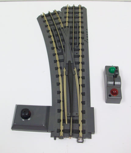 MTH 40-1021 O72 RealTrax Nickel Silver Left Hand Remote Switch Turnout EX/Box
