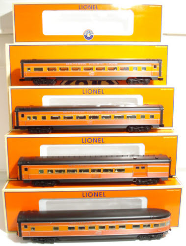Lionel 6-29115 O Gauge Southern Pacific 4-Car Aluminum Passenger Set LN/Box