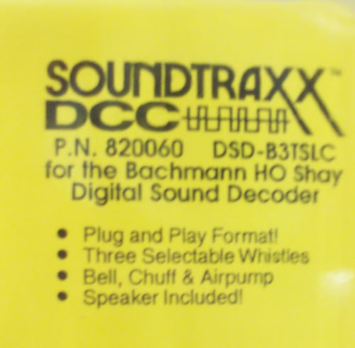SoundTraxx 820060 HO Digital Decoder for Bachmann Shay