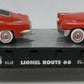 Lionel 6-36000 O Gauge Route 66 Flatcar w/ 2 Sedans #9823-1 LN/Box